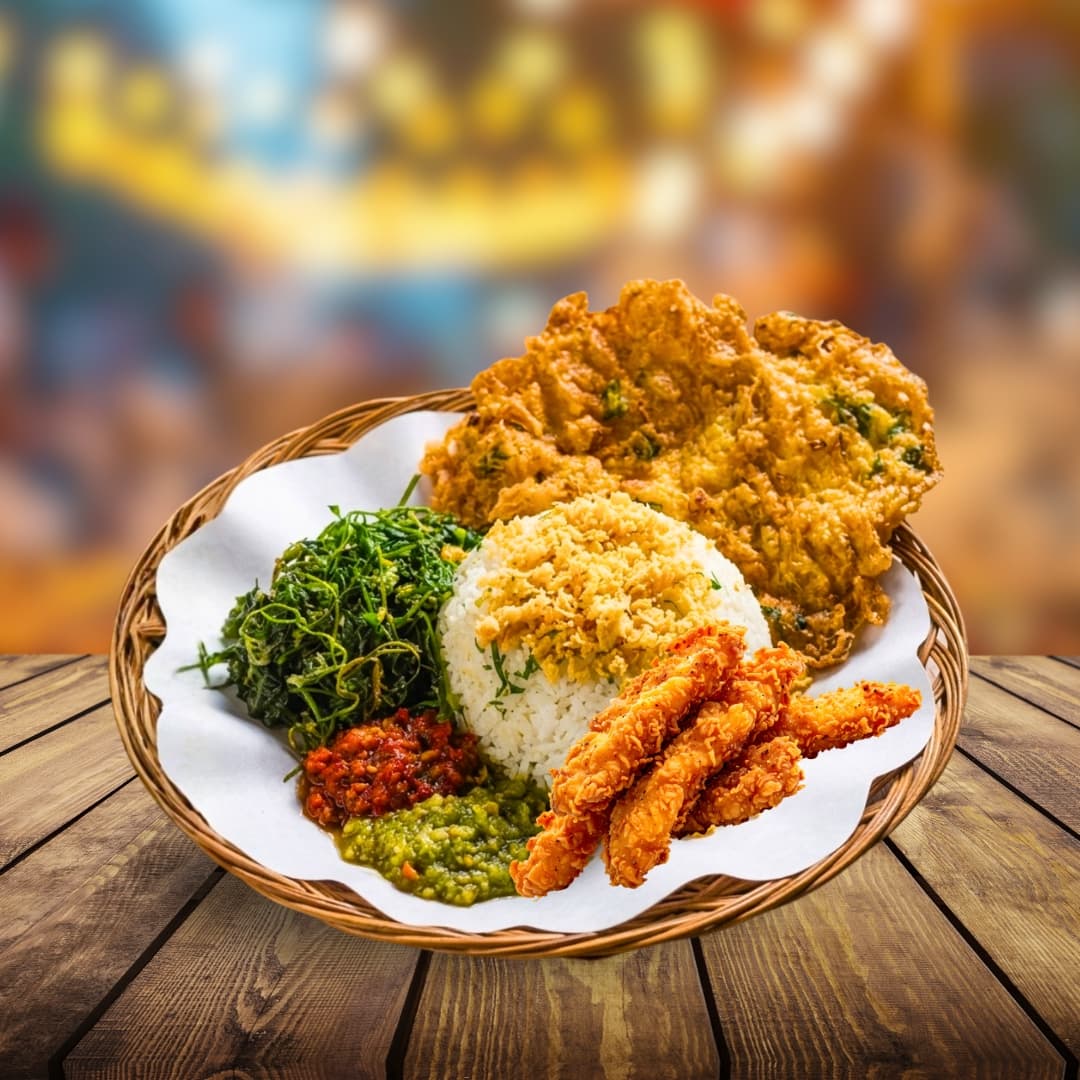 Nasi Dadar Boneless Crispy