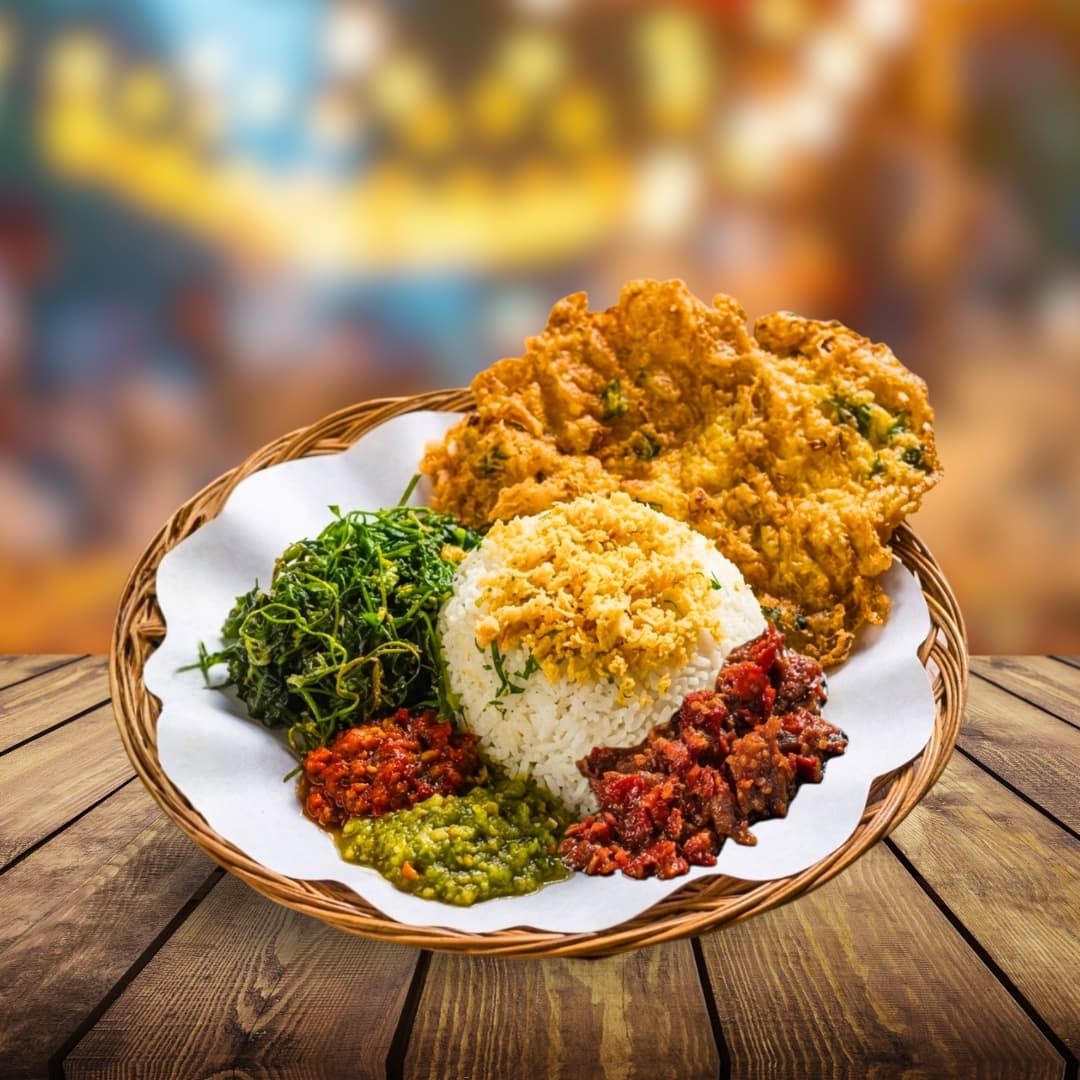 Nasi Dadar Oseng Sapi